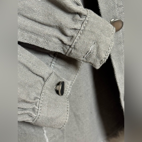 Distressed Gray Women's Jacket - Picture 4 of 11